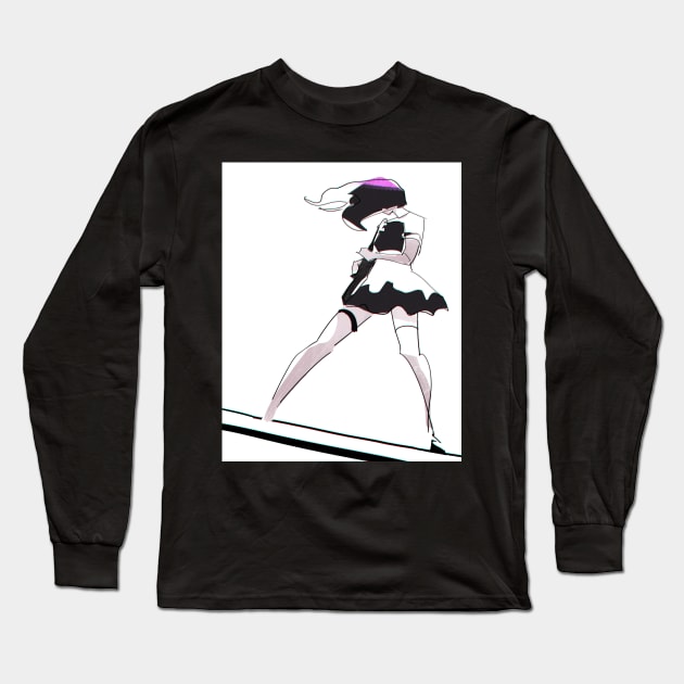 bandmaid guitar Long Sleeve T-Shirt by joearc